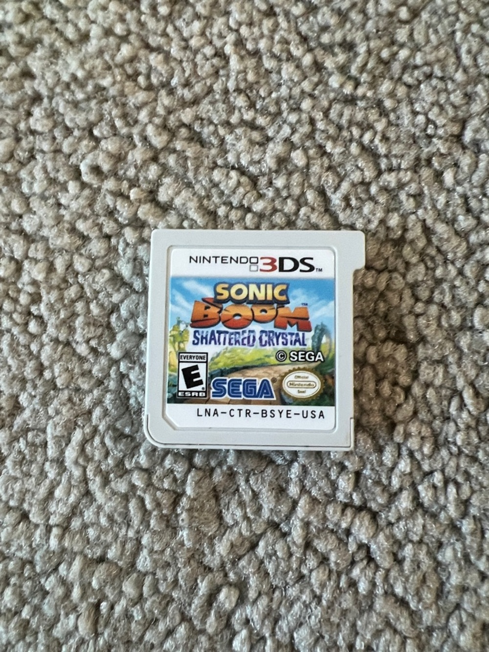 Nintendo 3DS sonic boom: shattered Crystal game